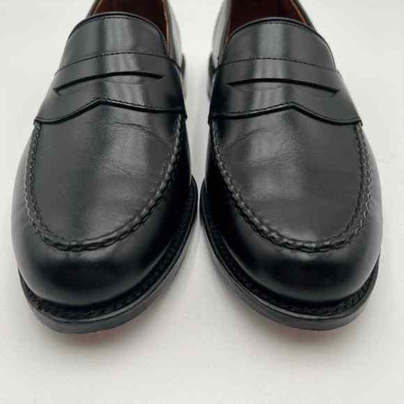 Allen Edmonds 10.5 C RANDOLPH 4809 Black Leather Penny Loafers Dress Shoes Mens main image 4
